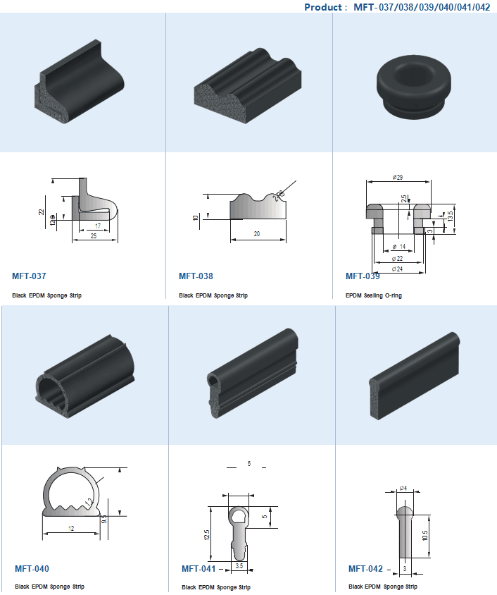 Extruded EPDM Sponge Strip