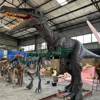 Animatronic Lifesize Dinosaurs Baryonyx model for museum