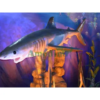 simulation shark for marine animals exhibition