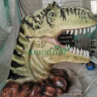 Animatronic Dinosaurs T Rex Head Statue
