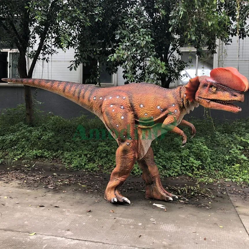 Realistic Dilophosaurus costume