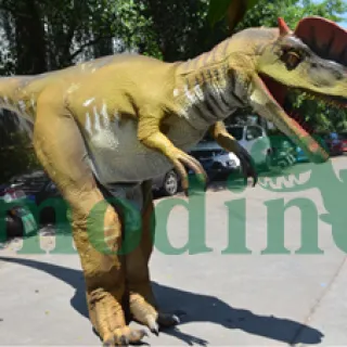 Hidden Legs Dilophosaurus costume