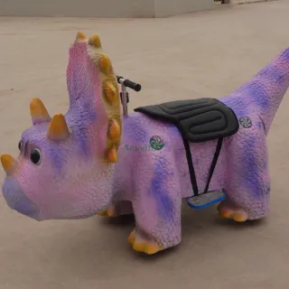 Triceratops dinosaur ride for amusement park