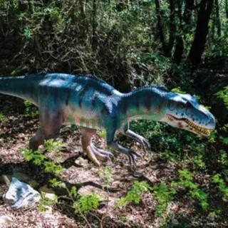 Animatronic Standing Allosaurus for Jurassic Park