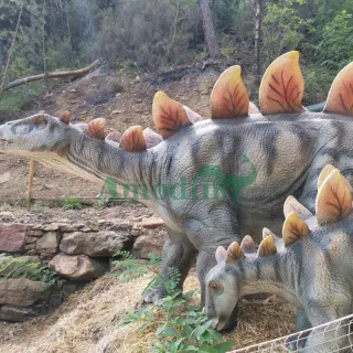 Simulation Stegosaurus Models for Dinosaur Park