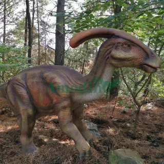 Animatronic Parasaurolophus for dinosaur park