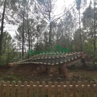 Animatronic Ankylosaurus for dinosaur theme park