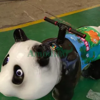 Popular Coin-operated Panda Ride for Amusement Park