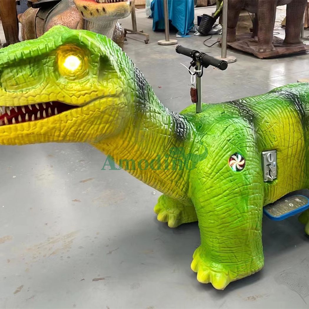 Cute Coin-operated Dinosaur Ride in Various Colors