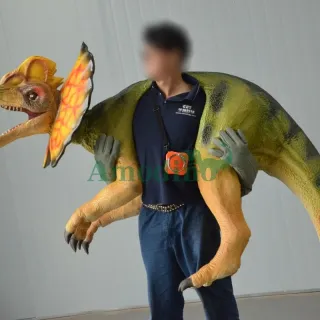 Dilophosaurus customizable large puppet for show