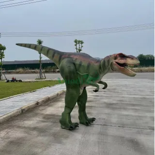 Green Tyrannosaurus Rex Costume for Dino Show