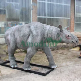 Animatronic simulation paracolossal rhinoceros for exhibition