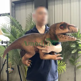 High Quality Brown Animatronic T-rex Puppets
