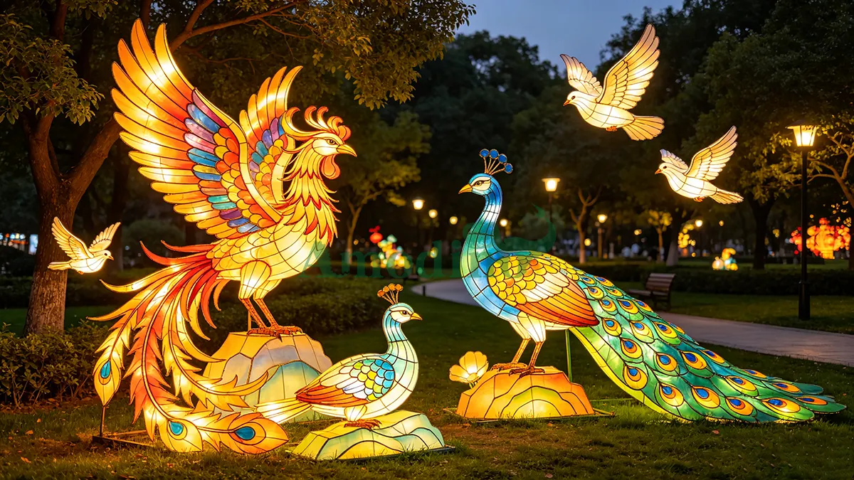 Custom Bird LED Lanterns