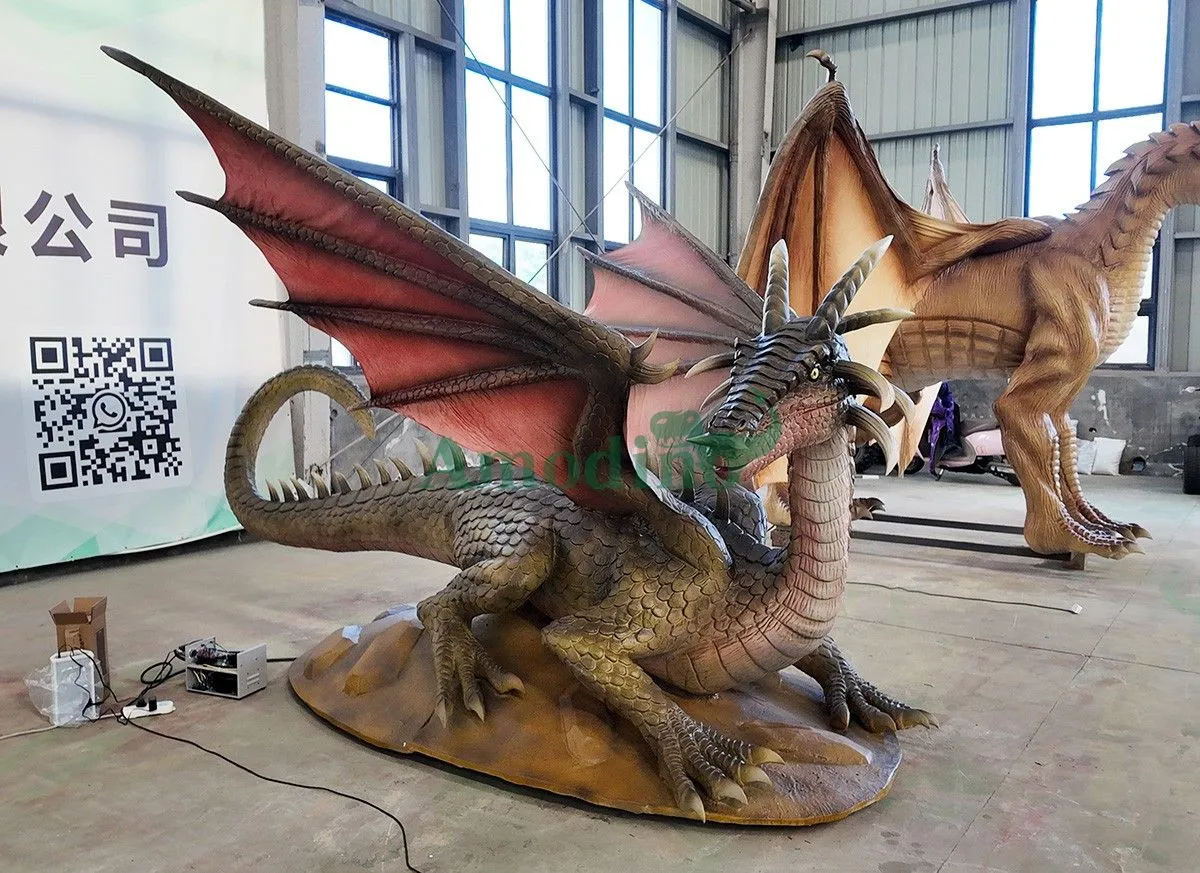Custom Animatronic Flying Dragons for a Theme Park in Peru