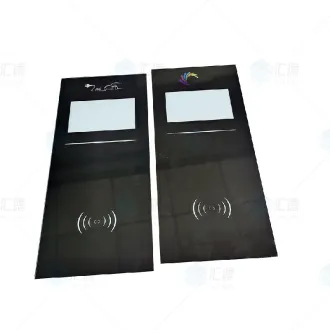 Panneau de commande intelligent en verre trempé imprimé en soie pour écran tactile de piles de charge intelligentes