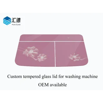 silk printed toughened glass lid for twin tube top load washing machine