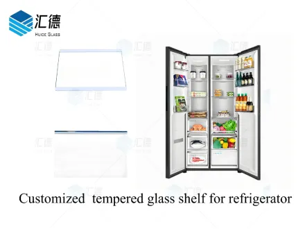 Shattered tempered glass refrigerator shelf danger