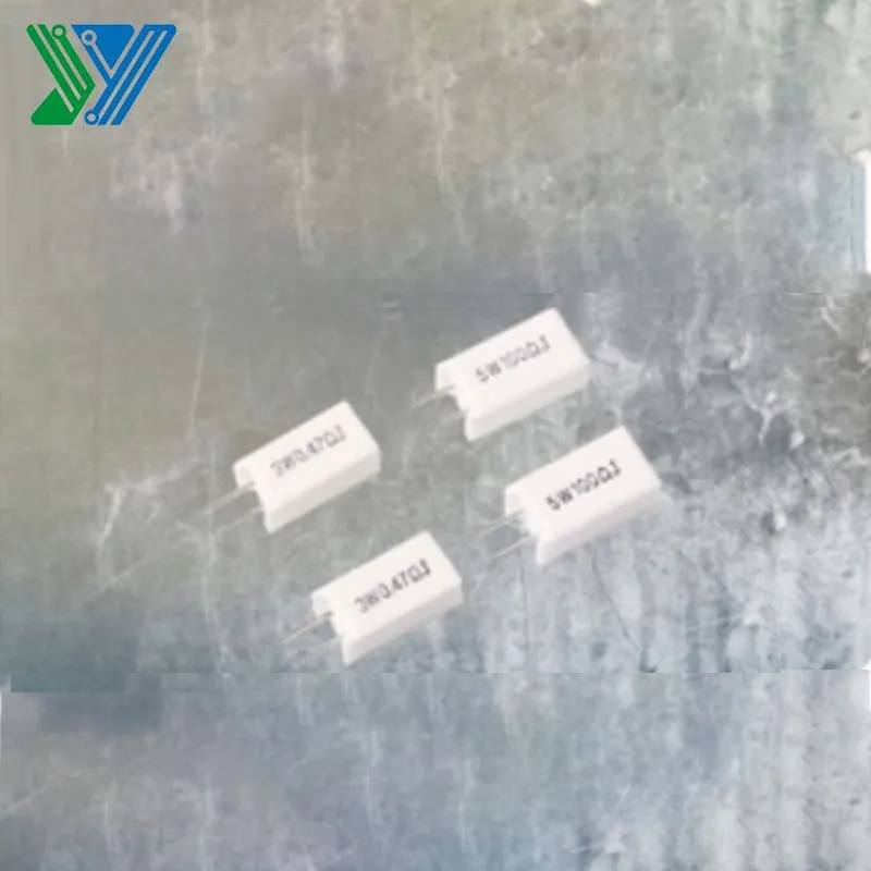 10 Pezzi Resistenza Cemento RX27-5 5W Verticale – Valori 0,02R-150K, ±5%, Filo Avvolto