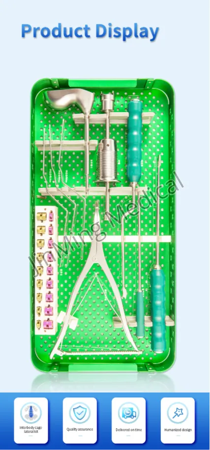 PEEK T-PAL Spacer Spinal Fixation Orthopaedic Instrument Set