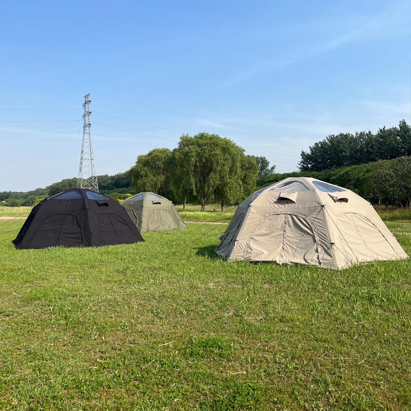 Inflatable tent ball type