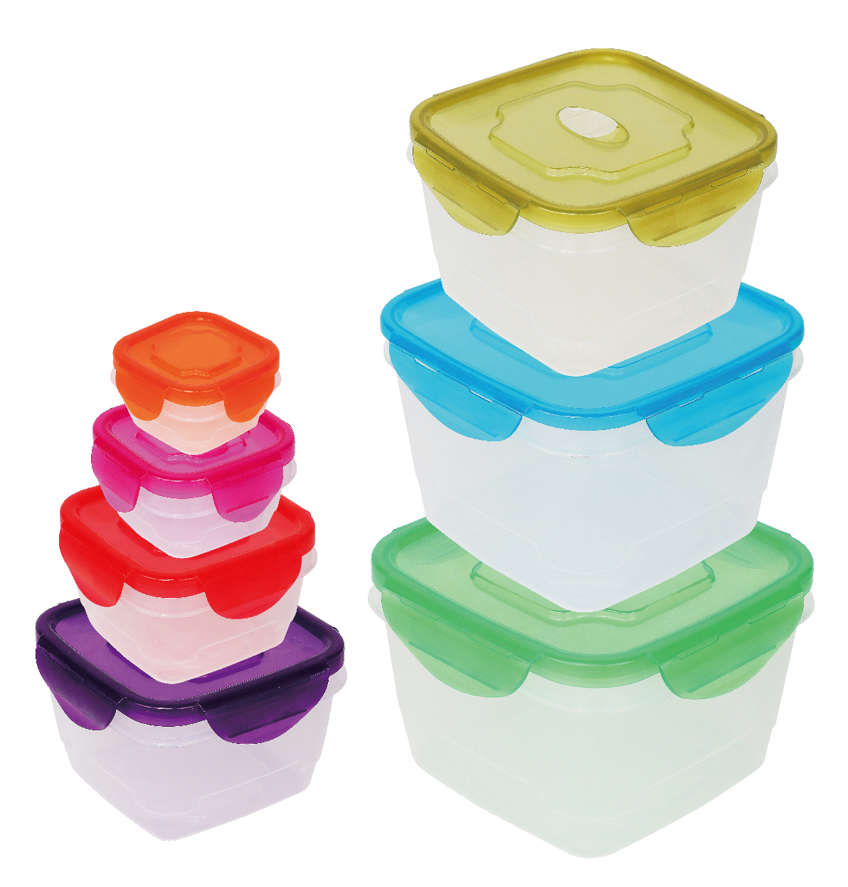 AP-2031-17S 14PK Square Food Storage Container Set