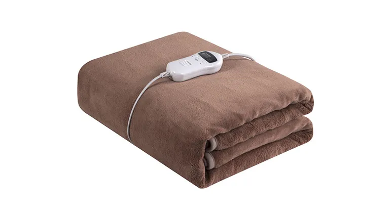 Double Sided Extremely Soft Flannel Fleece Heated Throw Electric Overblanket, CE/GS/RoHS/REACH Certified Machine Washable, Home Office Use