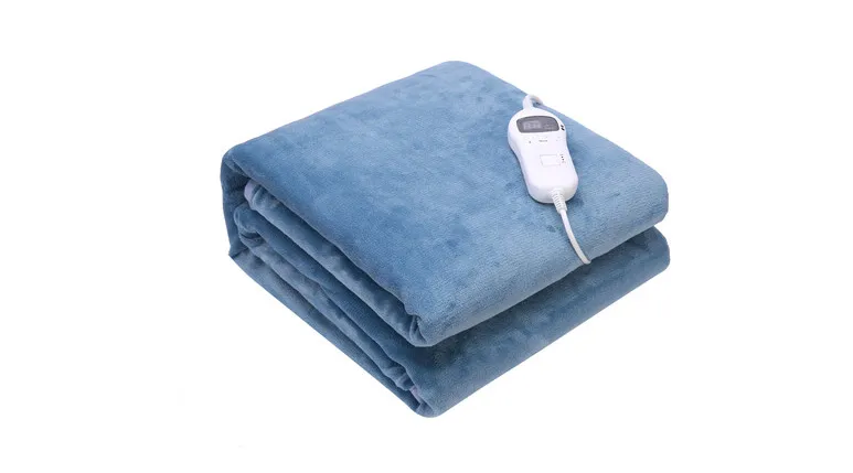 Double Sided Extremely Soft Flannel Fleece Heated Throw Electric Overblanket, CE/GS/RoHS/REACH Certified Machine Washable, Home Office Use