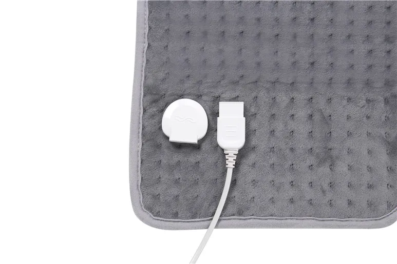 Electric Heating Pad for Back, Neck and Shoulder Pain and Cramps Relief，CE/GS/RoHS/REACH Certified, Machine Washable Portable Pad