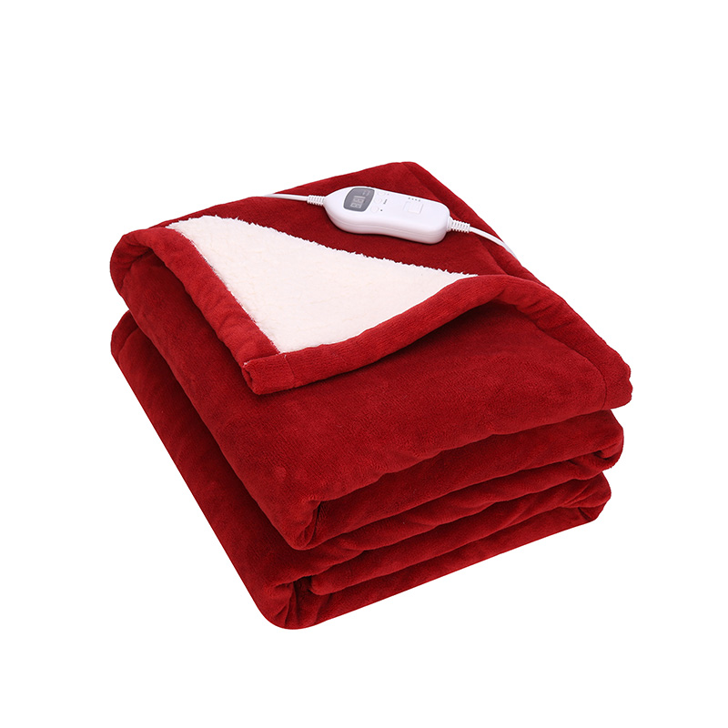 Luxuriously Cosy Reversible Coral Fleece Electric Heated Overblanket