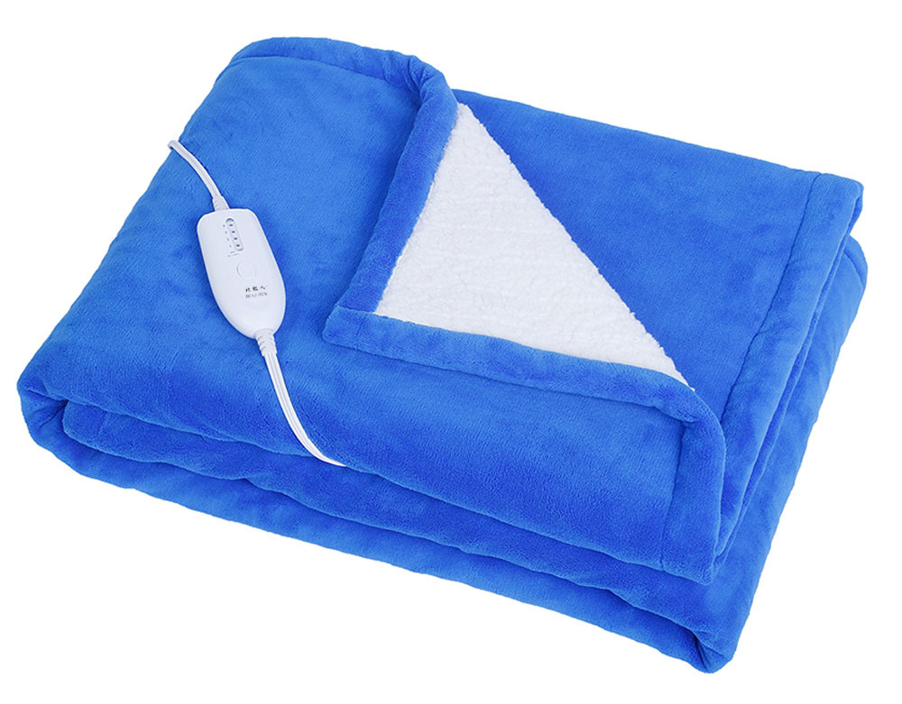 Double Sided Extremely Soft Flannel Fleece Heated Throw ETL Certified Electric Overblanket