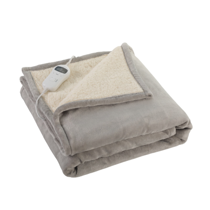 Soft Flannel Fleece Heated Throw Electric Overblanket