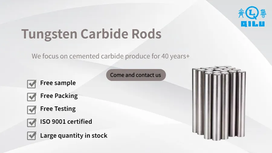 Factory Price Tungsten  Carbide Rods With Single Double Coolant Holes
