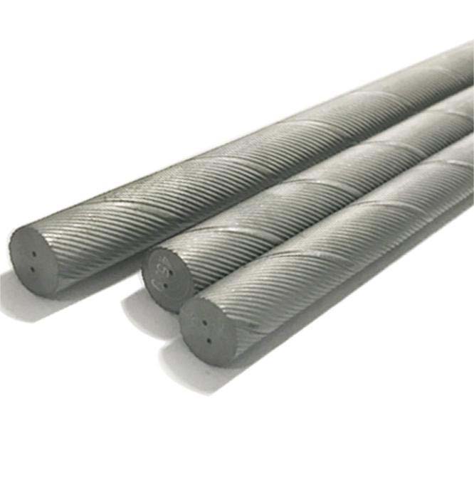 Tungsten Carbide Rods with 30/40 degree 2 Helical Coolant Holes