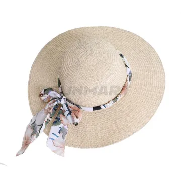 Bohemian style strap straw hat
