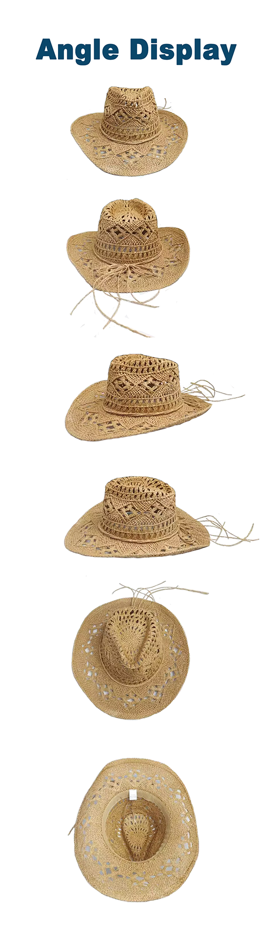 custom fashion paper straw hat