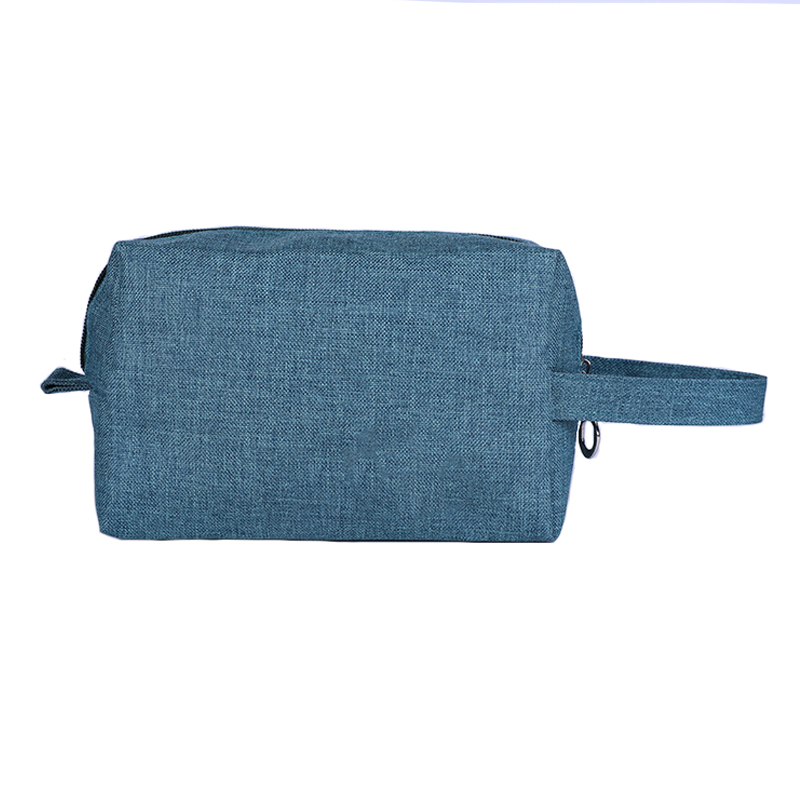 solid color travel canvas portable cosmetic bag