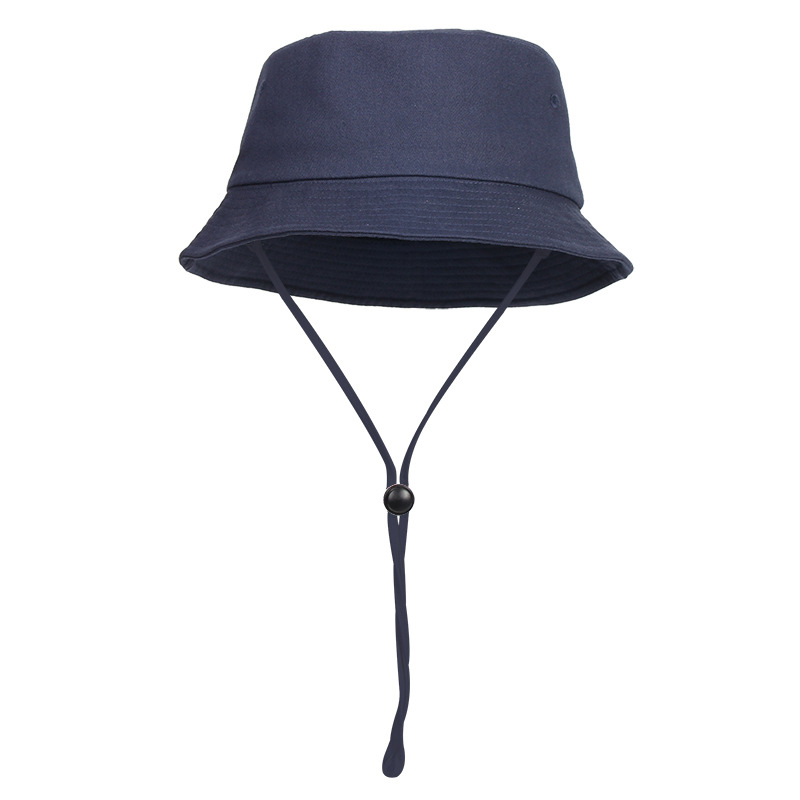 bucket hat with windbreak rope