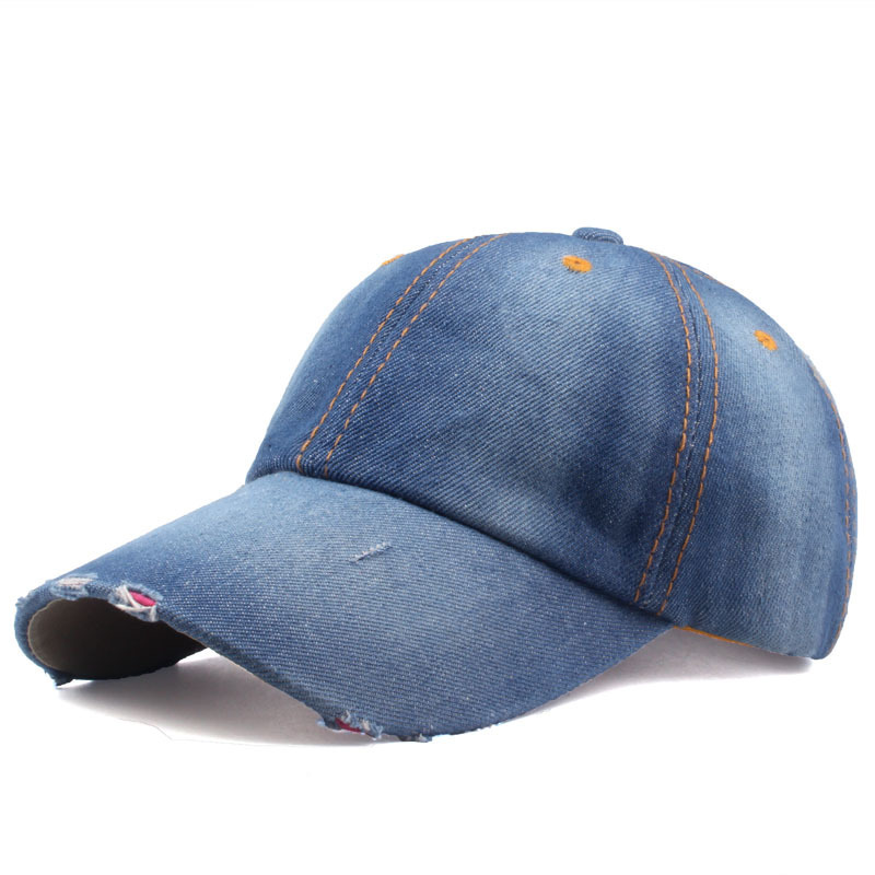 fashion denim baseball hat