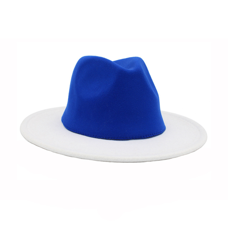 color blocked fedora hat