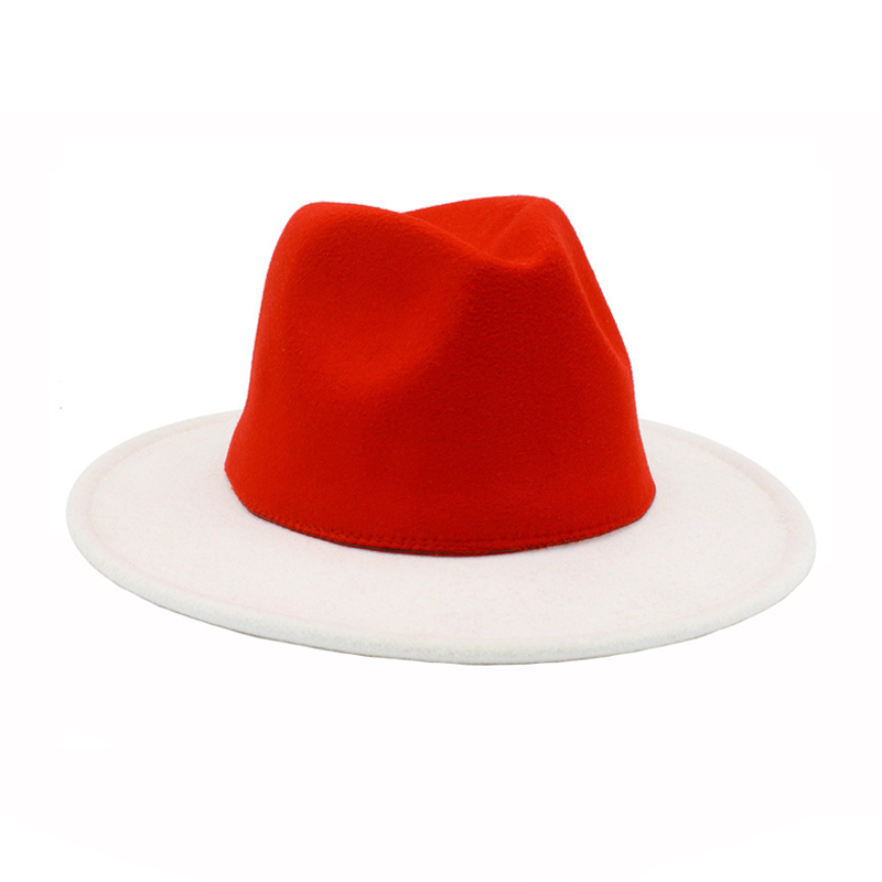 color blocked fedora hat