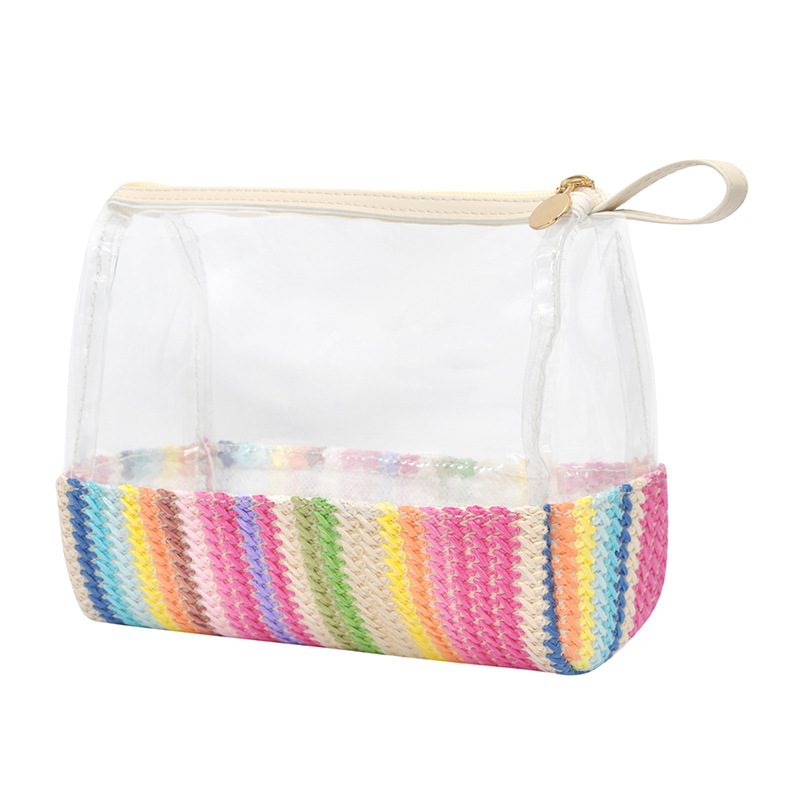 grass knitted cosmetic bags