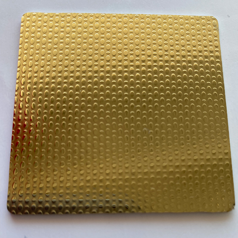 PVD Colored Linen Embossed Stainless Steel Sheet