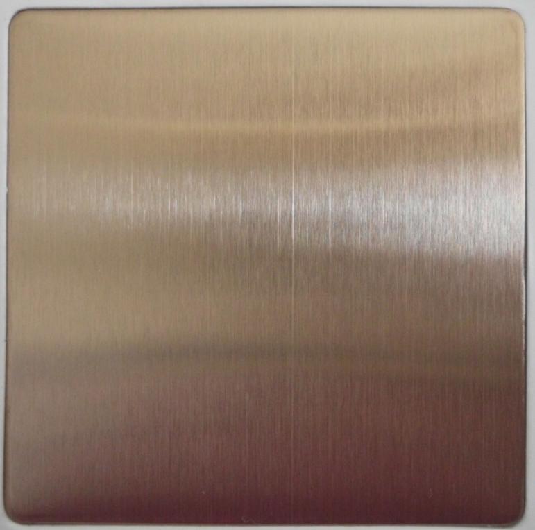 Ti-Rosegolden Hairline Stainless Steel Sheet