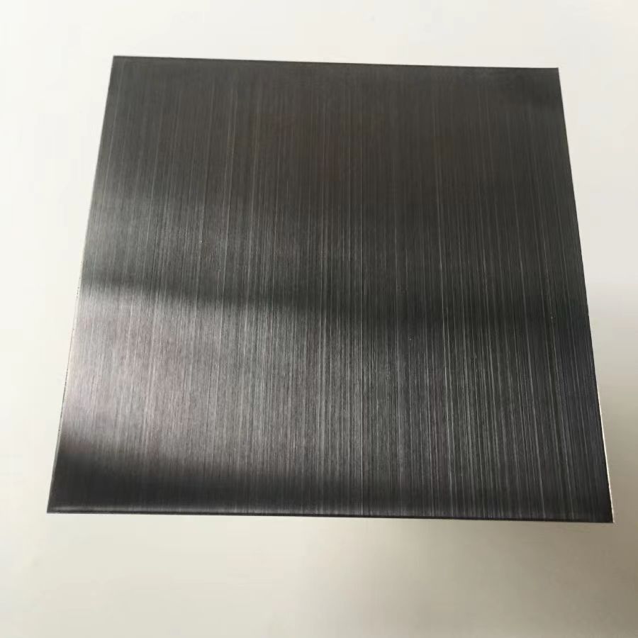 Black Hairline Finish Stainless Steel Sheet