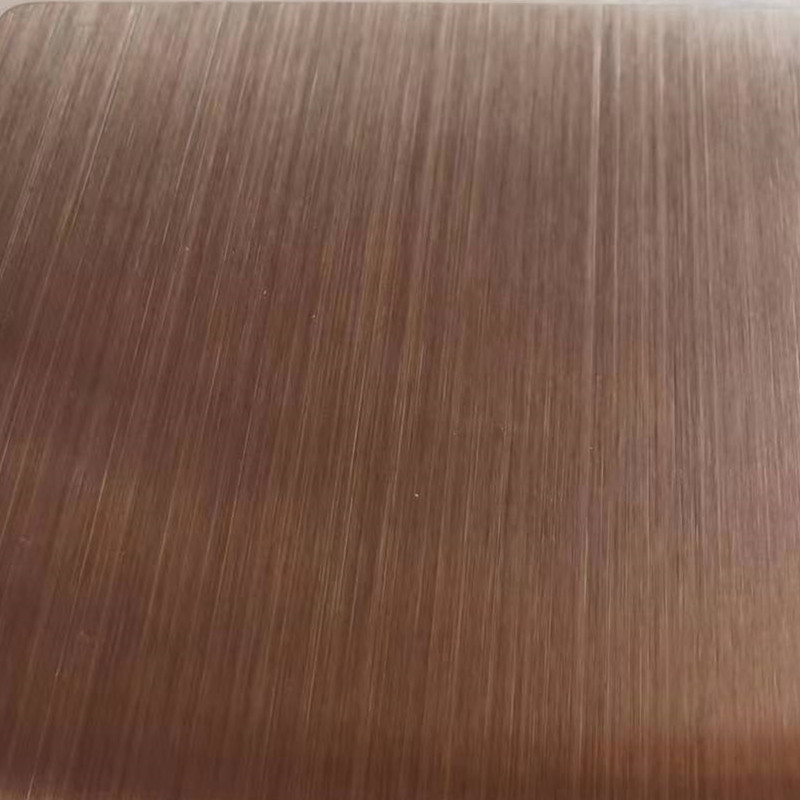 Ti-Bronze Hairline Stainless Steel Sheet