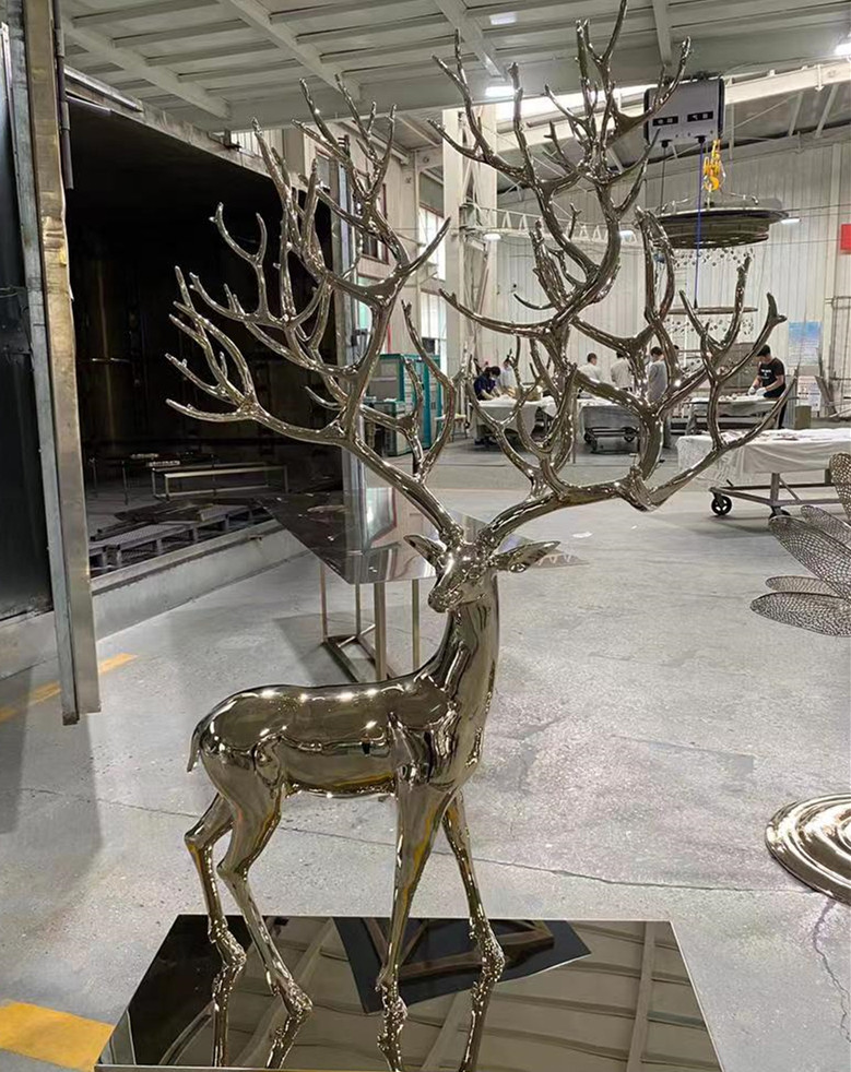 Stainless Steel Sculpture Deer