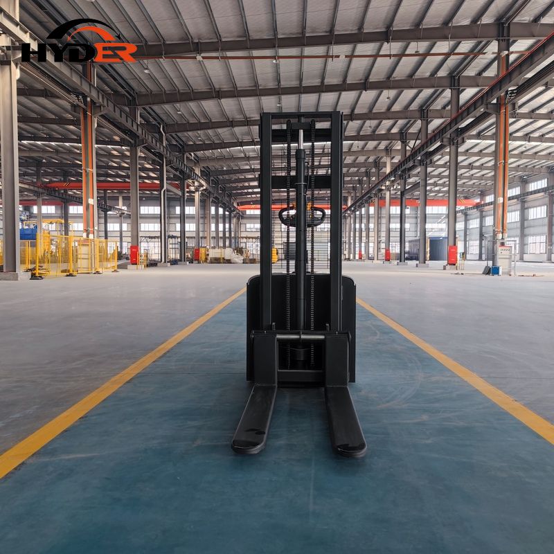 Standing-on Pallet Stacker