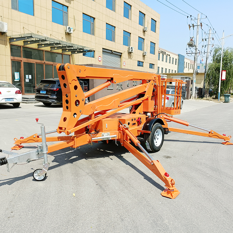 Trailer Folding Boom Aerial Working Platform