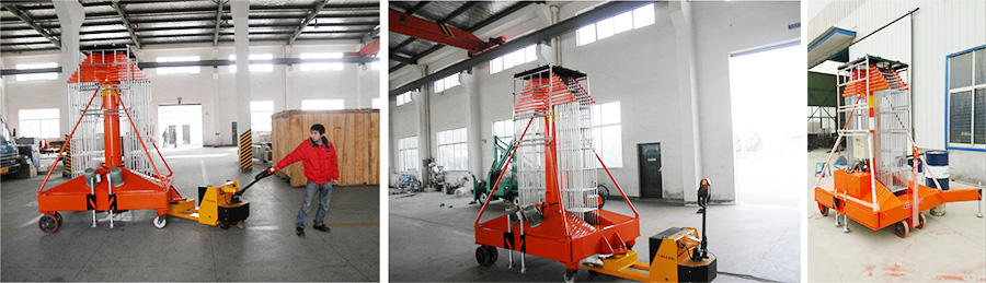 Double Body Anti Rotation Sleeve Cylinder Type Aerial Work Platform